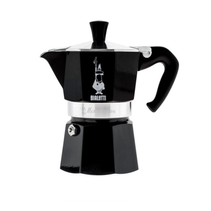 Bialetti Moka Express 3 koppar. Espressokanna svart