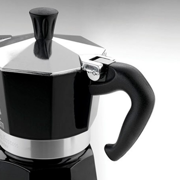 Bialetti Moka Express 3 koppar. Espressokanna svart