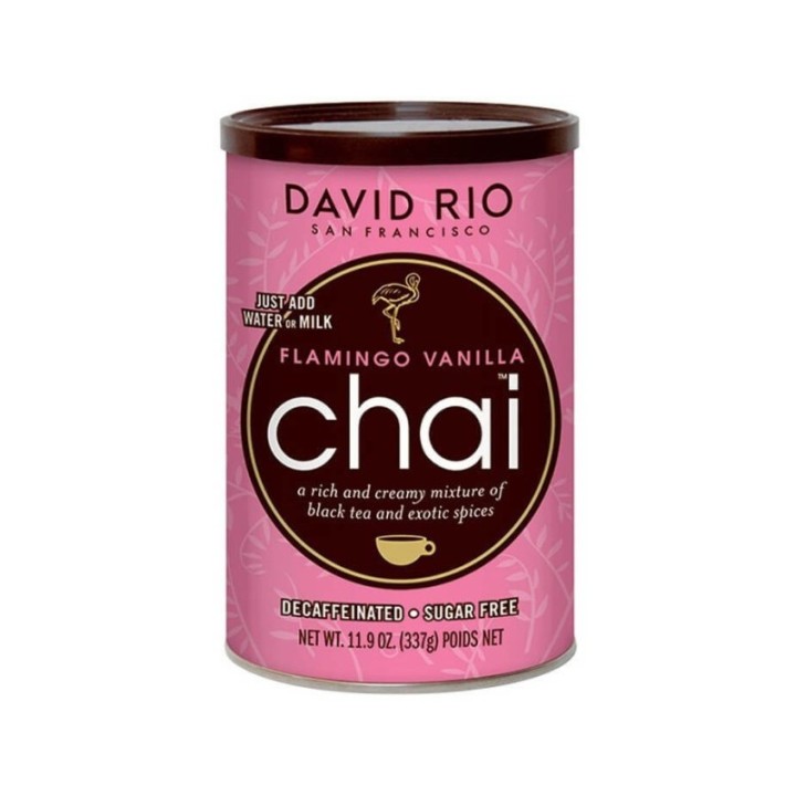 David Rio Chai Flamingo Vanilj Koffeinfri & Sockerfri 337g