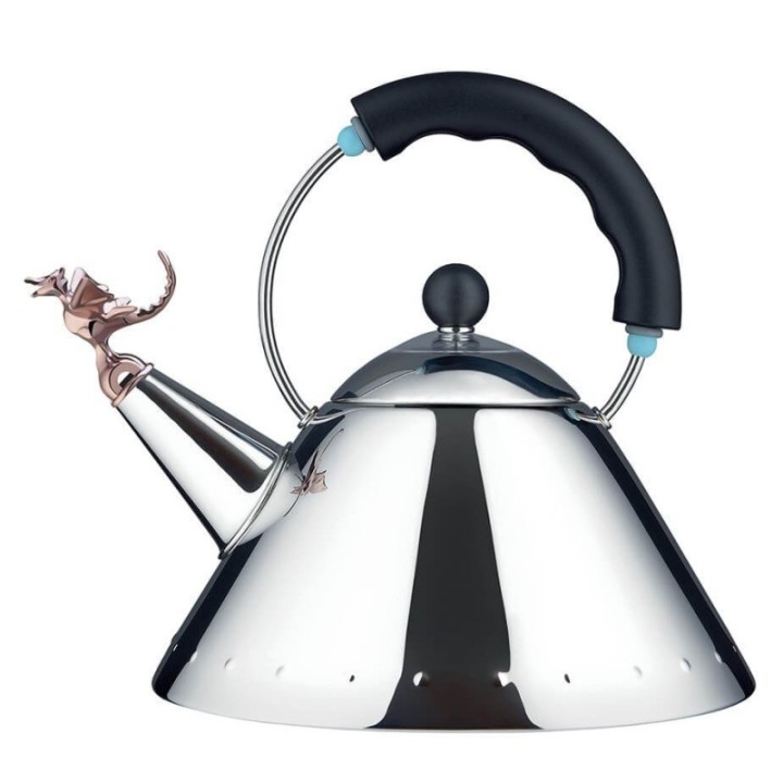 Alessi 9093 Tea Rex Kittel Svart