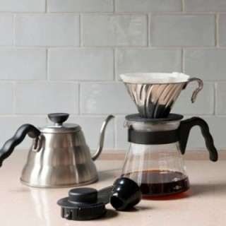 Hario V60 metall dripper stål 2 koppar.