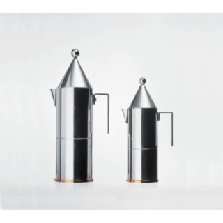 Alessi La Conica 3 koppar espressokanna stål
