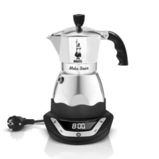 Bialetti Moka Timer 3 koppar espressokanna aluminium