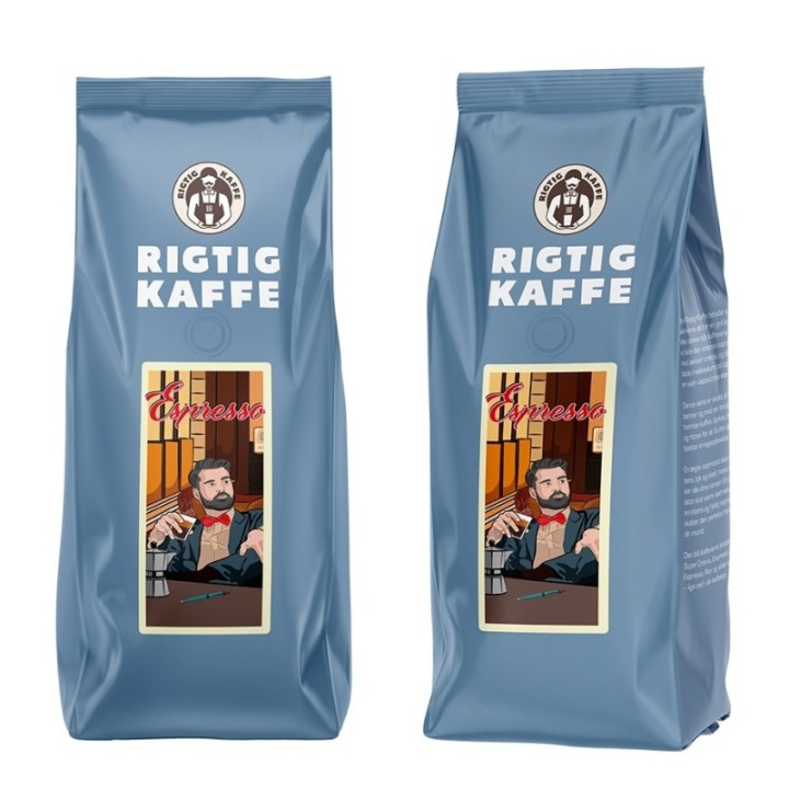 Rigtig Kaffe Espresso 3kg Hela kaffebönor
