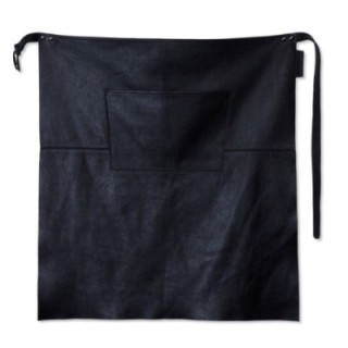 DutchDeluxes Professionell Läder Barista förkläde Lång - Svart