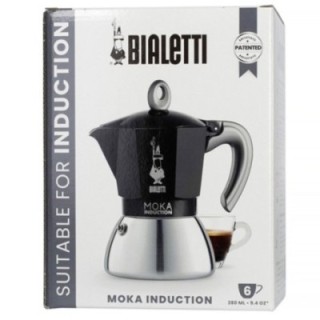 Bialetti Moka Induktion 6 Koppar Espressokanna Svart