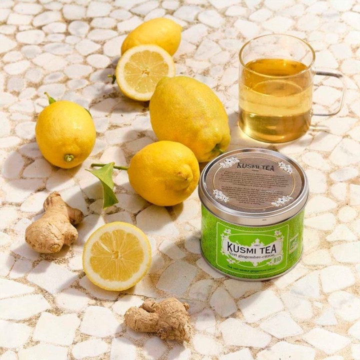 Kusmi Grönt te citron och ingefära ekologiskt 100 g