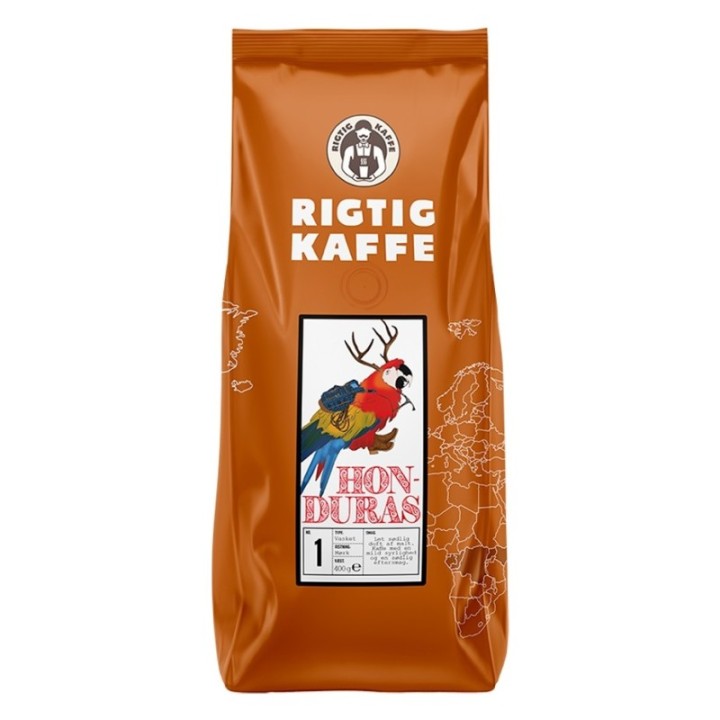 Rigtig Kaffe Honduras nr 1 - 7x400g Hela kaffebönor
