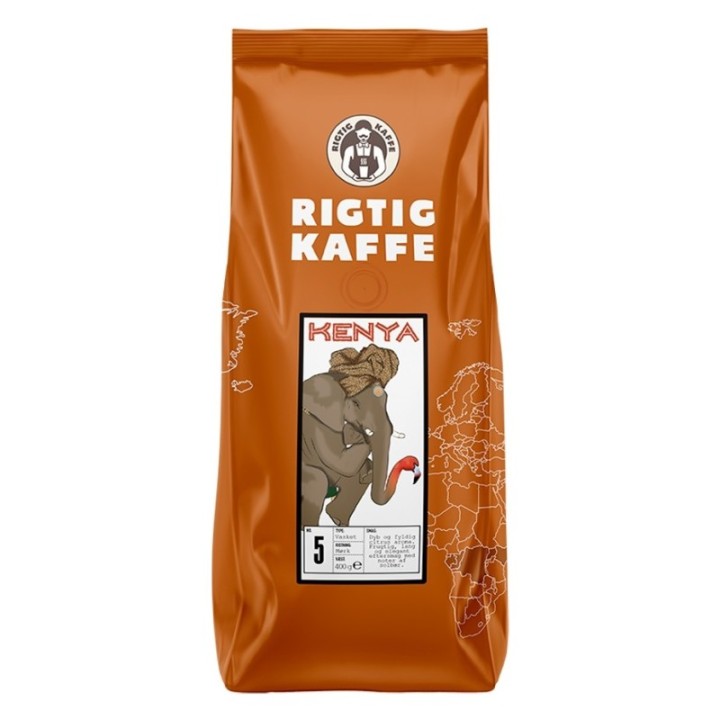 Rigtig Kaffe Kenya No. 5 - 15x400g Hela kaffebönor