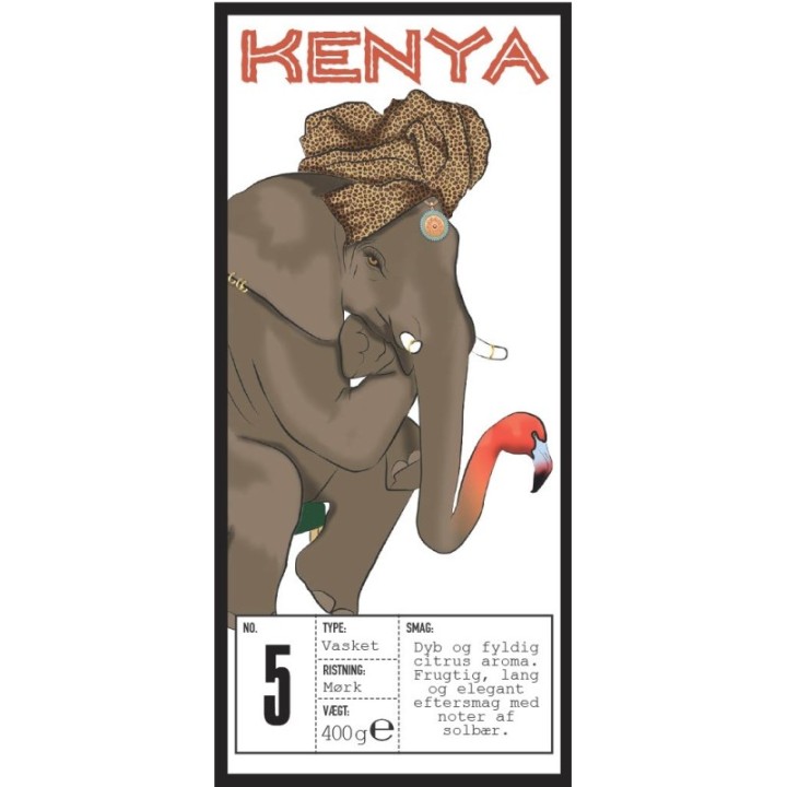 Rigtig Kaffe Kenya No. 5 - 15x400g Hela kaffebönor