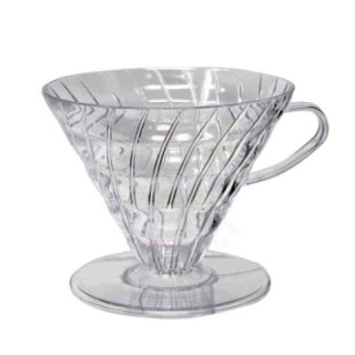 Hario Cup Dripper V60 Klar plast 2 koppar.