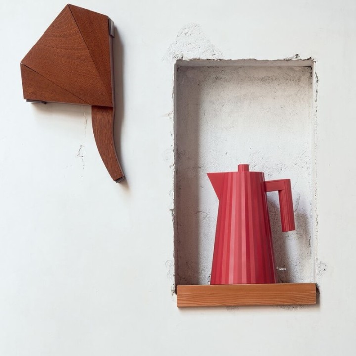 Alessi Plissé Vattenkokare 1,7L Röd