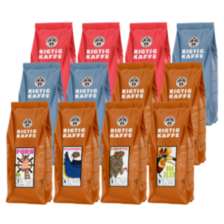Rigtig Kaffe Mixpaket 5,4 kg Hela kaffebönor
