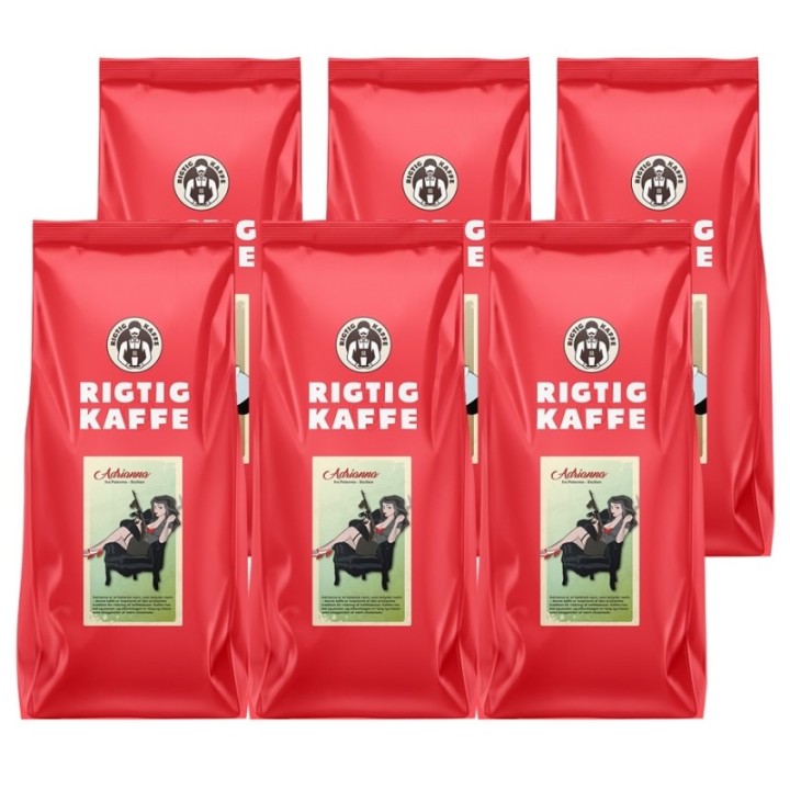 Rigtig Kaffe Adrianna & Teodora 6kg Hela kaffebönor