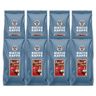 Rigtig Kaffe Super Crema 8 kg hela kaffebönor