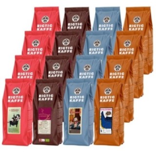Rigtig Kaffe Mixpaket 16 st Hela kaffebönor