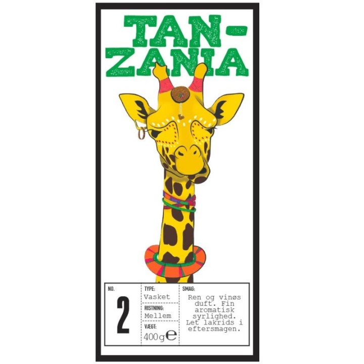 Rigtig Kaffe Tanzania Nr. 2 per/24kg Hela kaffebönor