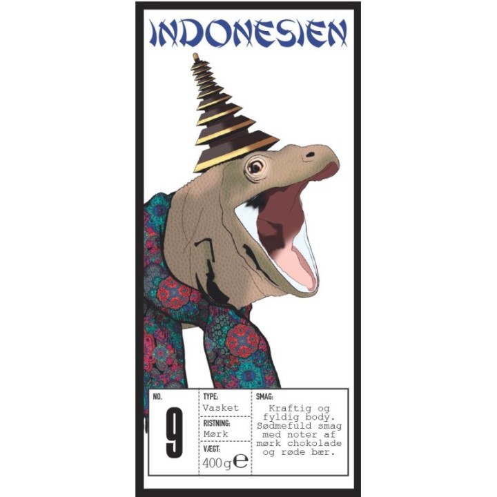 Rigtig Kaffe Indonesien No. 9 v/24kg Hela kaffebönor