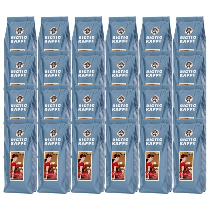 Rigtig Kaffe Espresso Latte 12kg Hela kaffebönor