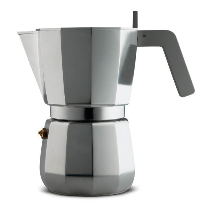 Alessi Moka Induktion 9 koppar espressokanna Alu