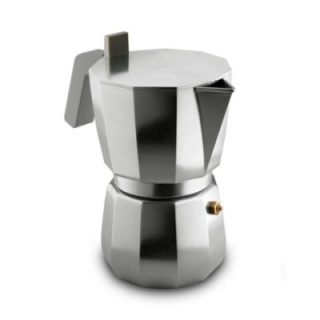 Alessi Moka Induktion 9 koppar espressokanna Alu