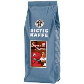Rigtig Kaffe Super Crema 1 kg Hela kaffebönor