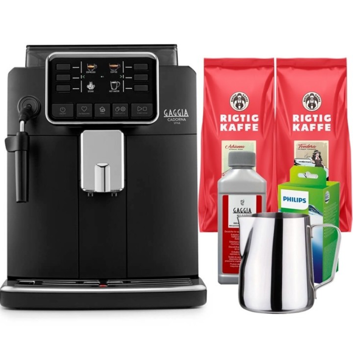Gaggia Cadorna Style Espressomaskin Inkl. Skötsel, Mjölkkanna & Kaffe