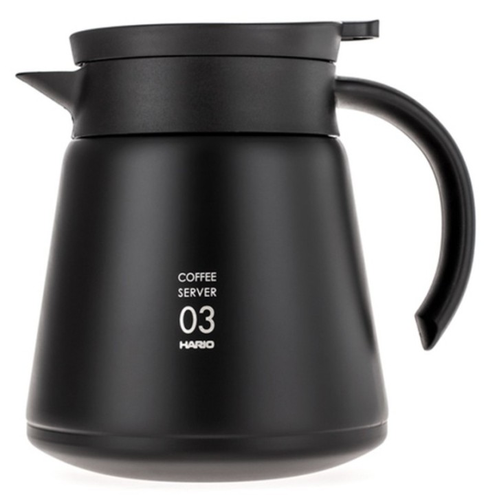 Hario V60-03 Rostfritt Stål Server 0,8 L Svart