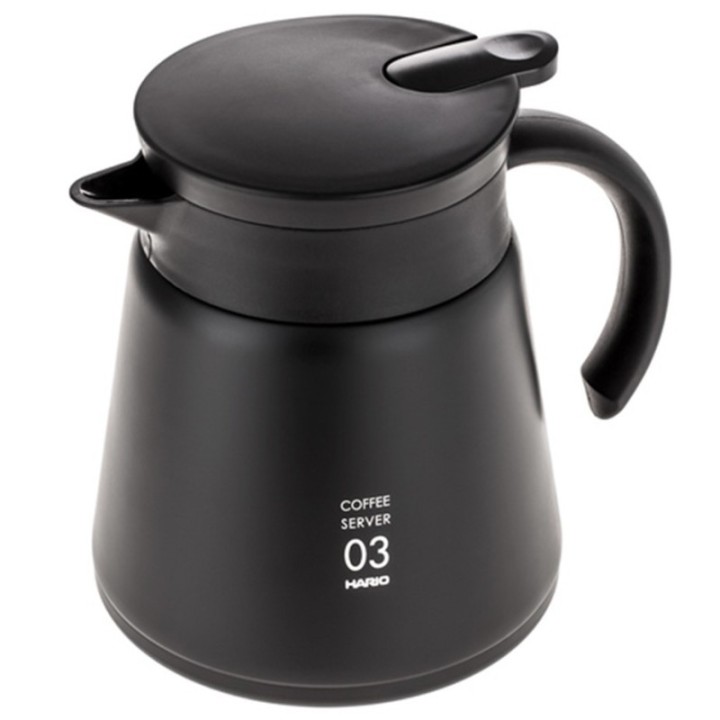 Hario V60-03 Rostfritt Stål Server 0,8 L Svart