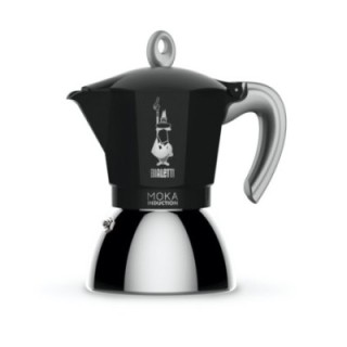 Bialetti Moka Induction 4 Koppar Espressokanna Svart