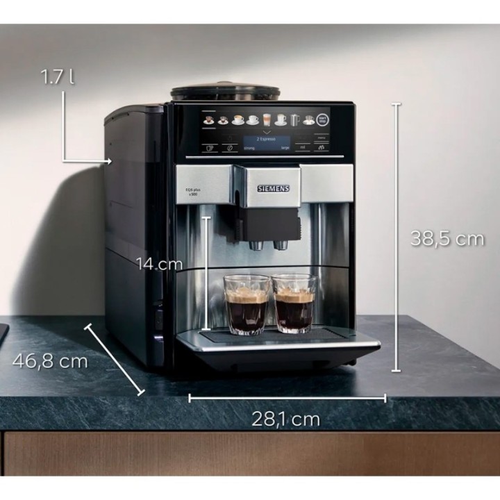 Siemens TE655203RW EQ6 s500 Inkl. Rigtig Kaffe & Skötsel