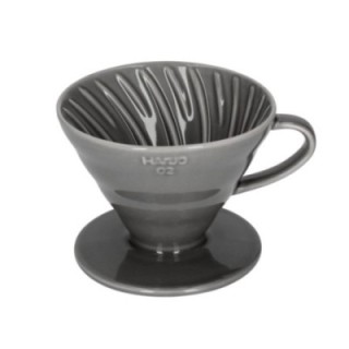 Hario V60-02 Keramisk Dripper Grå 2 Koppar.