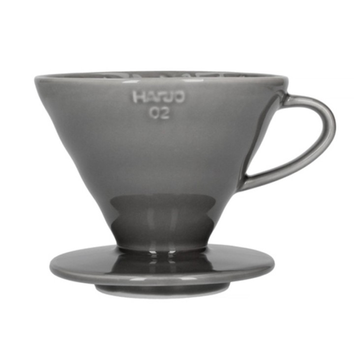Hario V60-02 Keramisk Dripper Grå 2 Koppar.