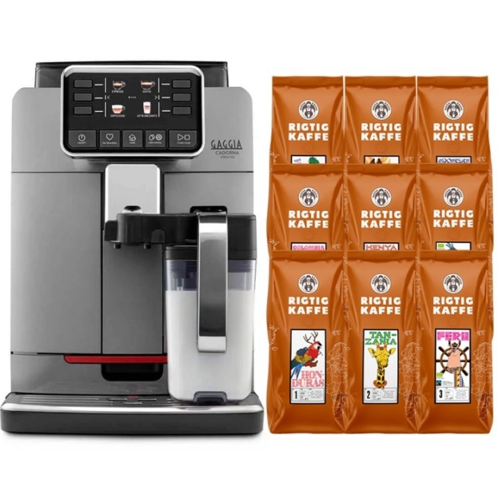 Gaggia Cadorna Prestige Espressomaskin inkl. 9x400g Rigtig Kaffe
