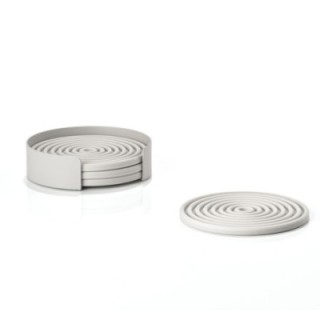 Zone Rocks glasunderlägg 4 st grå