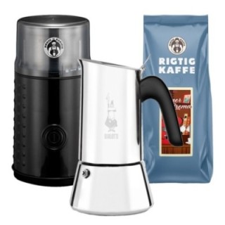 House of Barista Kaffekvarn & pour-over inkl. 400 g Rigtig Kaffe