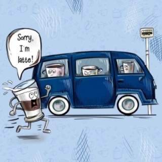 Kaffeaffisch Rigtig Kaffe FÖRLÅT JAG ÄR LATTE 21x30cm