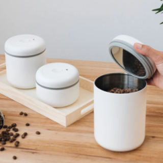 Fellow Atmos Vakuum Stålbehållare Matt Vit 1,2 L