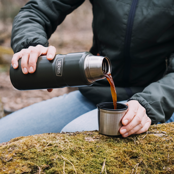 Thermos Rostfri King Termosflaska 0,47 L Army