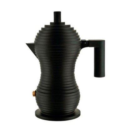 Alessi Pulcina Mokabryggare Svart 6 koppar