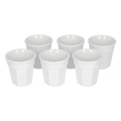 Bialetti Bicchierini Espressokoppar 6 st Vit