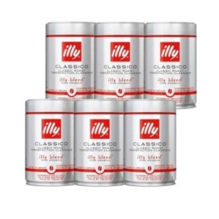 Illy Espresso Classico 6x250g hela kaffebönor
