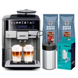 Siemens TE655203RW EQ6 s500 Espressomaskin inkl. skötselpaket, behållare & 2 kg kaffe