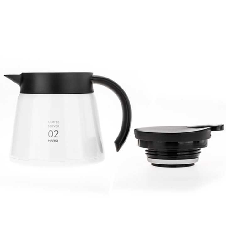 Hario V60-02 Rostfritt Stål Server 0,6L Vit