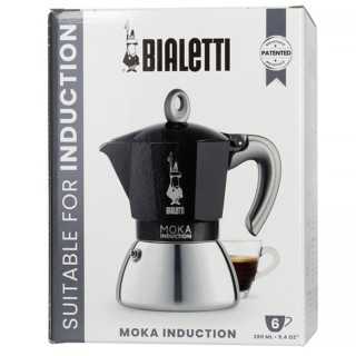 Bialetti Moka Induction 6 Kopp. Svart