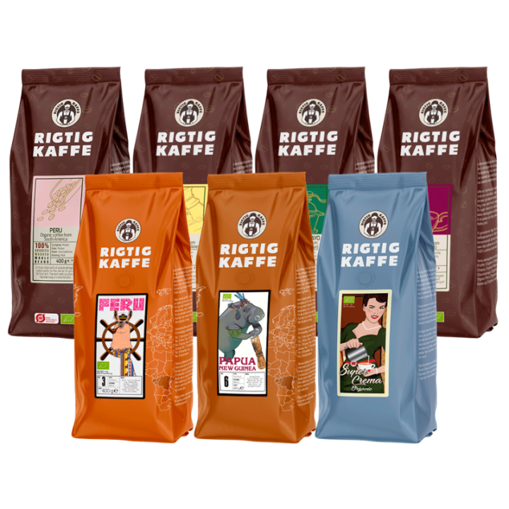 Rigtig Kaffe Ekologisk Mixpaket 2,9kg Hela kaffebönor
