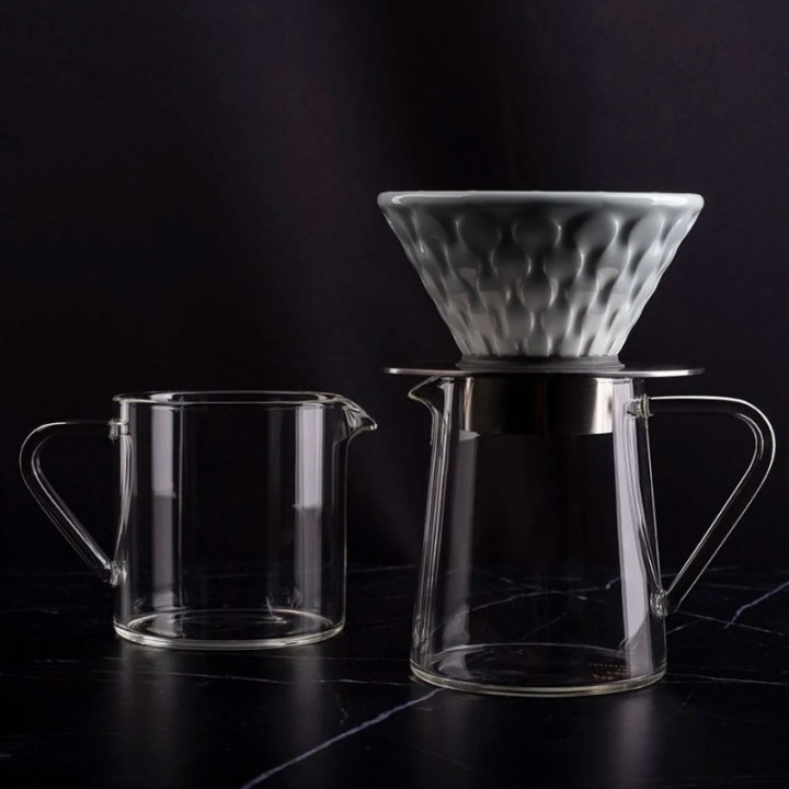 Loveramics Brewers Mellow Dripper Celadon Blå 2 Koppar Inkl. Stativ Svart