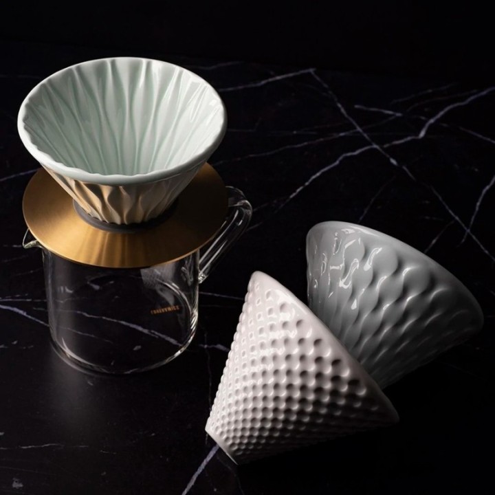 Loveramics Brewers Strong Dripper Vit 2 Koppar Inkl. Stativ Svart