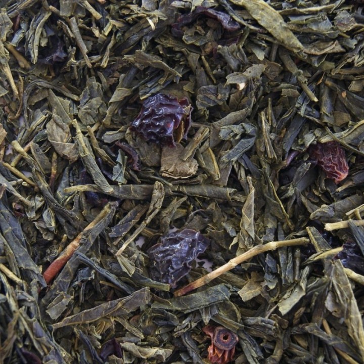 Grönt Earl Grey med nypon, ekologiskt te 3 kg