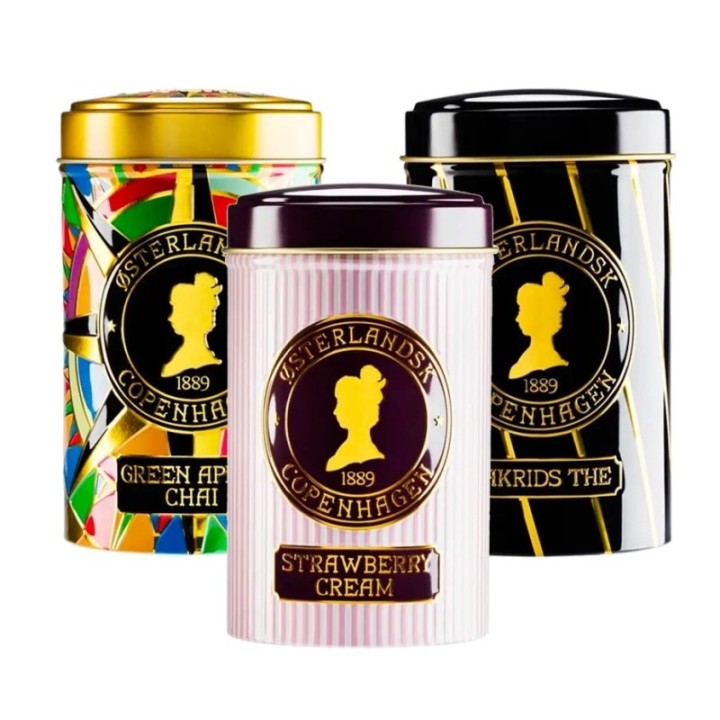 Østerlandsk Thehus Mix 3 x 125g Jordgubbe, Lakrits & Grönt äpple Chai